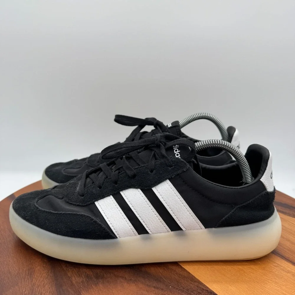 Adidas Barrera Decode Shoes Mens 9.5 Black White Walking Athletic Sneakers